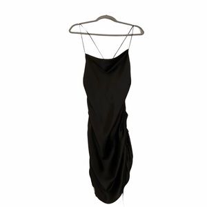 ZARA BLACK SLIP DRESS SIZE M
